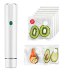 Handheld Vacuum Sealer For Food With 30 Reusable Bags, Quick 10 Second Seal Locks In Fresh Flavor And Nutrients with sealed food