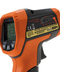 Infrared Thermometer With Dual Laser Targeting And Auto Scan, 12 To 1 Distance To Spot, Backlit Display, Wide Temperature Range From -22F To 752F, Handy Digital Gun Thermometer For Fast Accurate Readings, side view