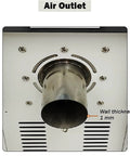 Air outlet of Heavy Duty Professional Grade Industrial Heat Blower With Thermostatic Hot Air Circulator and Killer Pid Temp Control.