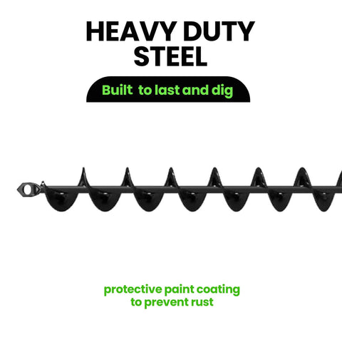 2 Pack 32 Inch Auger Drill Bits For Planting Garden Spiral Holes And Bulb Planting No Sweat Digging Post Hole Creator For Umbrella