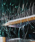 AKEPO PMMA END Glow Fiber Optic Light Cable, 100 pcs, teal fibers for LED star ceiling kit
