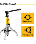 Pro Grade 8 Inch Hydraulic Gear Puller with adjustable two or three jaws