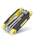 Compact 6-Piece Chrome Vanadium Hex Key Set For Furniture Assembly Bike Repair And Diy Projects Heavy Duty Folding Allen Wrench Kit, closed