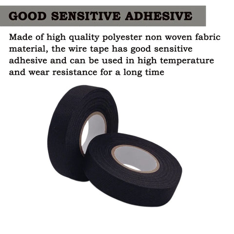 Heavy Duty Cloth Electrical Tape For Automotive And Home Use DIY Friendly High Temperature Friction Tape with adhesive rolls