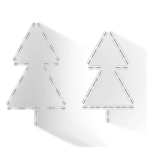 125V Glass Fuses Kit For Outdoor Christmas Lights And Fans, 100 Piece Replacement Set, tree shapes made from glass fuses