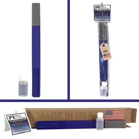 Treadmill Belt Lubricant Kit With Silicone Lube And 16 Inch Applicator, packaging with USA tag and lubricant bottle
