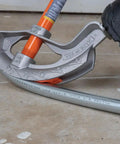 Using Aluminum Conduit Bender Full Assembly For 1/2-Inch EMT With Wide Foot Pedal, Benchmark Symbols And Angle Setter For Time-Saving