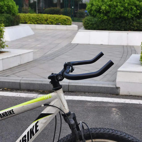 Bullhorn Handlebar For Road And Fixed Gear Bikes Aluminum 6061 Alloy 25.4mm Clamp 37cm Width Lightweight Yet Stiff