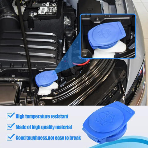 2 Pack Windshield Washer Fluid Cap Replacement For Porsche Cayenne 2003 Through 2018 Durable Plastic Reservoir Cap installed