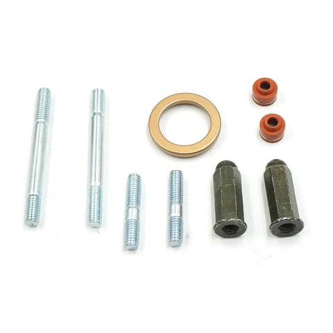 Gy6 150Cc Cylinder Kit With Piston For 152QMI 157QMJ 4 Stroke Engines components including studs, nuts, oil seals, and gasket