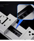 Close-up of 7 Inch Precision CNC Milling Machine Vise showcasing high precision and smooth surface for secure clamping.
