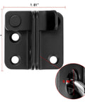 Two Pack Heavy Duty Flip Latches In Black Stainless Steel For Barn Gates And Sliding Doors Great For Cabinets And Closets 1.81 By 1.77 Inches Durable Hasps With Secure Bi Fold Door Lock Antique Style Hardware