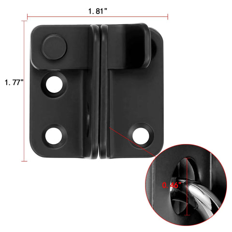 Two Pack Heavy Duty Flip Latches In Black Stainless Steel For Barn Gates And Sliding Doors Great For Cabinets And Closets 1.81 By 1.77 Inches Durable Hasps With Secure Bi Fold Door Lock Antique Style Hardware