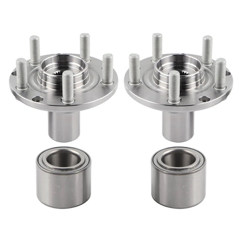 Front Wheel Hub Bearing Assembly Pair For Subaru Impreza Forester Legacy Fits Most 1993 To 2007 Impreza AWD Models And 1998 To 2008 Forester Replaces BR930577K 28016FA000 28016AA020