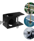 Adjustable Deck Torch Clamp For Tiki Torches Dope Metal Railing Holder For Decks Fences And Poles Outdoor Spaces Sleek Mount