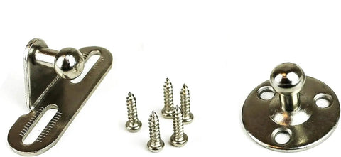 Brackets and screws from Two Pack 10 Inch Hydraulic Soft Open Gas Springs Struts For Cabinets Furniture And RV Platforms Lift Lid Stay Hinges