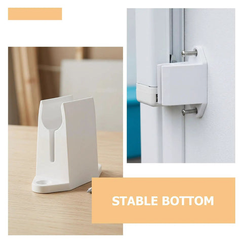 2 Pack Retractable Awning Crank Bracket For RV Camper And Patio Shades with screws on wood and mounted on wall