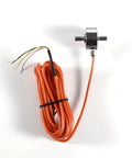 High Precision Load Cell Force Sensor With 0.1 Percent Accuracy In Stainless Steel Built Tough For Tension And Compression For Industrial Weighing And Force Measurement Three Meter Cable From Ten Kg To Two Hundred Kg Capacities., stainless steel rod load cell with orange cable, tension and compression sensor