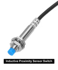 M8 Inductive Proximity Sensor Switch NC Normally Closed NPN Output, 2mm Detection, DC 6 to 36V, 3.9ft Lead displayed on white background