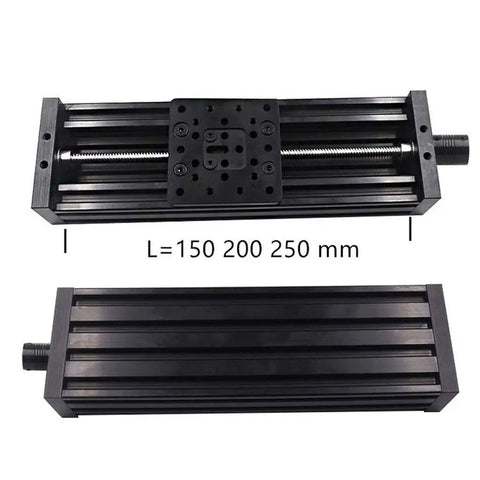 Premium 3D Printer Parts Z Axis Lead Screw T8 Bundle Kit For C-Beam Sliding Table DIY Projects Linear Actuator 150mm 200mm 250mm Length Durable Metal Screw With Lead 4mm For Smooth Precision Motion, black metal linear actuator with T8 lead screw