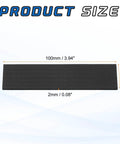 Rectangle Graphite Block Ingot Plates 100x30x2mm High Purity Electrodes For Melting Casting And Electrolysis Heavy Duty Graphite Sheets Pack Of 5 Pro Grade For Industrial Furnaces Lab Work And DIY Metallurgy Projects. Image shows a black rectangular graphite plate with dimensions 100x30x2mm.
