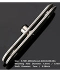 Side view of 20 Pcs Hidden Door Hinges For Secret Doors, 360 Degree Rotatable, Heavy Duty 201 Stainless Steel Hardware Concealed Mounting