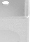 Close-up of Heavy Duty Aluminum Under Desk Laptop Riser showing solid silver construction and mounting holes.