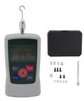 Pro Grade 50N Push Pull Digital Force Tester Meter with Built-In Sensor, Compact Portable Force Gauge for Precise Tension and Compression Testing, Durable Handheld Digital Force Meter for Lab and Shop with hook, case, and accessories