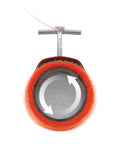 Top view of Multi Purpose Commercial Orbital Floor Cleaner for Hard Floors and Carpets, showing rotating brush and handle.