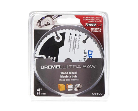Ultra Saw 4 Inch Carbide Wood Cutting Wheel Delivers Pro Grade Heavy Duty Cuts Through Soft And Hard Wood Plywood Laminates Drywall PVC And Plastic Compatible With All Corded Tools White Finish in packaging