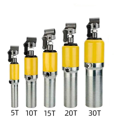 30 Ton Hydraulic Gear Puller Kit With Wheel Bearing Puller Separator, showing different cylinder sizes from 5T to 30T