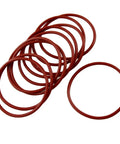 Silicone O Ring For Travel Mugs 60mm Outside Diameter, 54mm Inner Diameter, 3mm Cross Section, VMQ Gasket Red, Pack Of 10