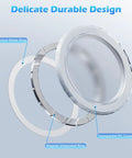 Magnetic Base For MagSafe Phone Series And PopSocket Grips, Removable Kindle Phone Holder Plate, transparent cover