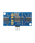 Ultrasonic Distance Sensor With Single Trigger Pin For Easy Distance Measurements In Robotics And Arduino Projects Great For Moving Or Stationary Objects And Precise Readouts No Fuss Plug And Play Setup showing front view of PCB board with 3-pin header.