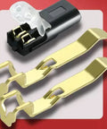 50 Pieces Quick Clip Fasteners For 22 18 AWG Automotive LED Wire Connectors And LED Strip Splicing shown in close-up view