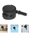 Swivel Stem Caster Wheels with Brake 2set for Furniture and Bed Frames, black wheel with brake for easy mobility.
