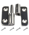 Top Shelf Slick 1.5 Inch Detachable Hinges Pack Of 6 304 Stainless Steel Left Hand Slip Joint Lift Off Door Hinges with screws