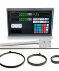 Heavy Duty Digital Caliper With Five Magnetic Heads Straight Up Reliable 2 And 3 Axis Displacement Sensor For Precision Lathe Milling Machines Built Tough To Last with DRO and magnetic rings.