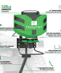 Vehicle Spreader With Adjustable Feed Rate And Universal Attachment For Trucks And Off Road Rigs, 125Lb Hopper Features