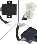 Dope CDI Box Replacement For Lawn Tractors And Mule UTV 325 335 345 425 445 455 connectors and wiring close-up