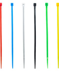 8 Inch Zip Ties Nylon Cable Ties 120 PC Set In 6 Multi Colors, 6.7 Inch Tie Length, 8 Inch Overall Length, 0.14 Inch Width, 40 Lb