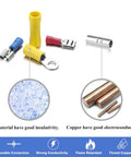 840 Piece Insulated Wire Connectors Kit With Mixed Butt Ring Fork Spade Bullet Quick Disconnects, Crimp Terminals For Auto And Home Wiring