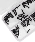 Premium Stainless Steel RC Car Screw Kit With Transparent Storage Box For 1 16th Brushless RC Cars, Rustproof Fasteners, black screws