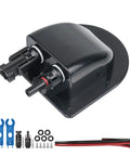 Black Solar Cable Entry Gland Kit With 10AWG Cable And UV Resistant Dual Entry Housing For RVs Boats And Yachts Roofs