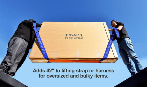 Heavy Duty Moving Strap Extension Built For Extra Long Furniture And Appliance Hauls Rated For Up To 800 Lbs Fast Setup Bright Orange Weave Makes Any Move Absolutely No Sweat Real Deal Quality
