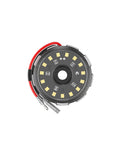 Cyclone V2 LED 5W Flood Beam Light with Clear Lens, detailed top view, compact design, universal mount for rock crawling and engine bay use.
