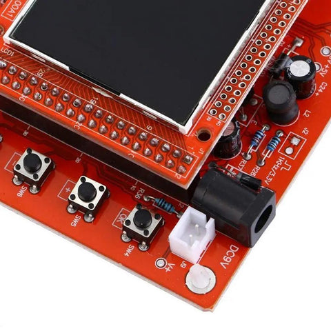 Handheld DIY Oscilloscope Kit With 1 MSPS Real Time Sampling, 2.4 Inch Color TFT Display circuit board close-up view