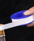 Applying Six Pack PTFE Plumbing Tape Sealant For Quick Leak Stops At Pipe Fittings And Sink Drains Waterproof Thread Sealant Tape