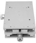 2 Axis XY Positioning Moving Work Table for Marking and Engraving Machines, 50x80 mm Stroke, adjustable handwheel front view