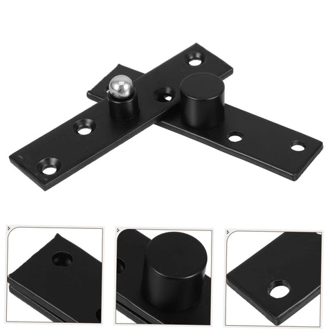 Hidden 360 Degree Stainless Steel Pivot Hinge For Doors And Bookcases Heavy Duty Invisible Concealed Hinge in black steel